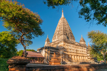 Mahabodhi Pagoda in Old Bagan, Bagan, Myanmar (Burma). - 253748208