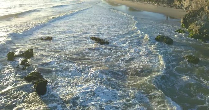 Beautiful 4k drone footage of the Carpinteria Bluffs in Santa Barbara, California