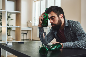 You sometimes think you want to disappear, but all you really want is to be found. Drunk man with...