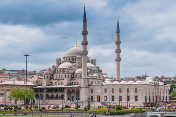 New Mosque, also known as Eminonu Yeni Camii, Eminonu, Istanbul, Turkey.
