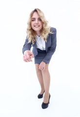 Fototapeta premium business woman posing in front of the camera.