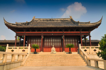 View on Pan Gate, (Pan Men, or Panmen) a historical landmark in Suzhou, China.