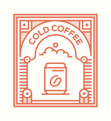 COLD COFFEE ICON CONCEPT