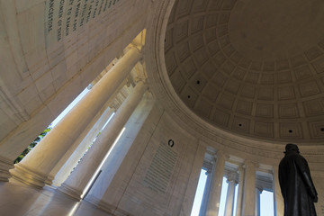 Classical interior of the Thomas Jefferson Memorial, West Potomac Park, Washington DC
