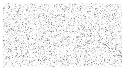 Silver polka dot small confetti on white background