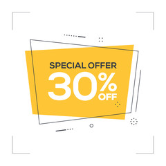 Special Offer 30% off Concept