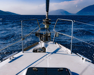 Fototapeta na wymiar yacht in the sea