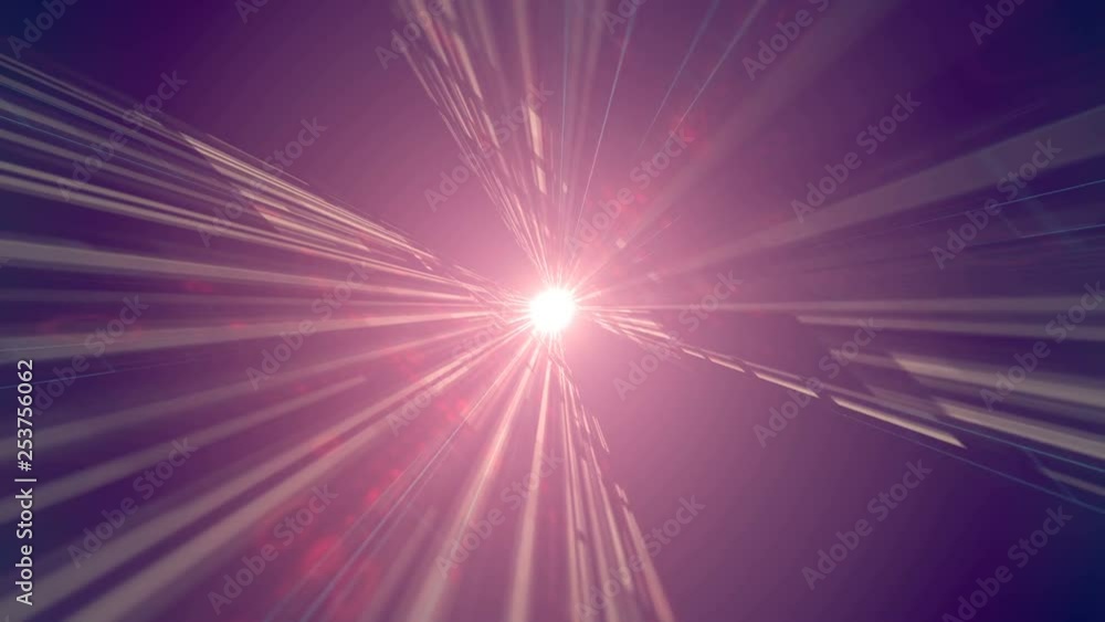 Aufkleber Computer generated high tech digital technology loop animation. Abstract background of different shapes with hight detailed elements. Geometry lines with dashes and glow. 3d rendering. 4k UHD video.