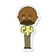 sticker of a cartoon grandfather