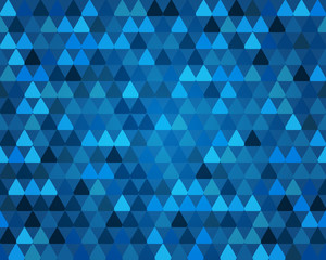 Elegant dark blue geometry endless pattern with triangles.