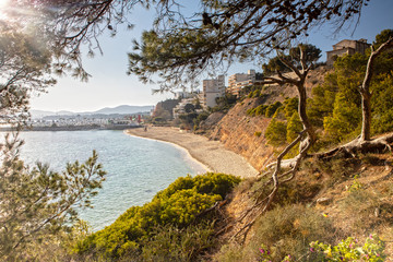 Fototapeta premium The Bay of Portals Nous in Mallorca, Spain
