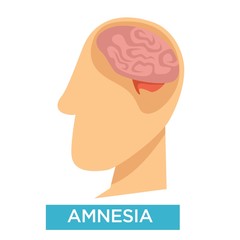 Amnesia symptom Alzheimer disease brain damage isolated head