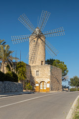 Windmill in Sineu, Mallorca, Spain