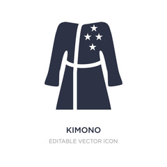 kimono icon on white background. Simple element illustration from Fashion concept.