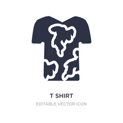 t shirt rectangular neck icon on white background. Simple element illustration from Fashion concept.