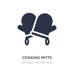 cooking mitts icon on white background. Simple element illustration from Food concept.