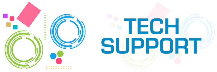 Tech Support Colorful Technology Square Horizontal 17372