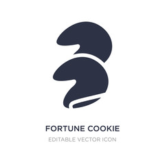 fortune cookie icon on white background. Simple element illustration from Food concept.