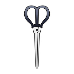 quirky gradient shaded cartoon scissors