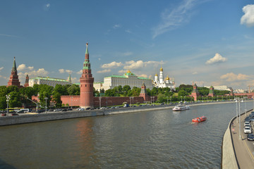 Moscow river and the Kremlin.