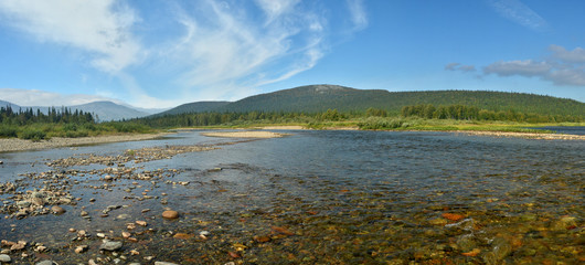 Northern Urals. The river in the national Park "Yugyd VA".