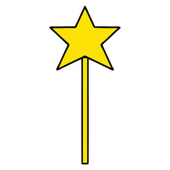 cute cartoon star wand