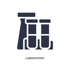 laboratory icon on white background. Simple element illustration from chemistry concept.