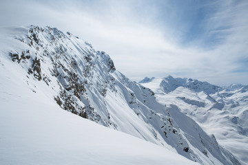 Fototapeta na wymiar In the big Alps