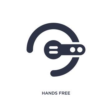 Hands Free Icon On White Background. Simple Element Illustration From Communication Concept.