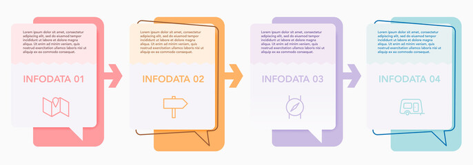 Obraz premium Vector Infographic Label Design
