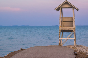 lifeguard chair on the beach
