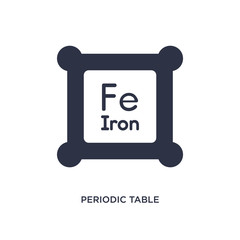 periodic table icon on white background. Simple element illustration from education 2 concept.