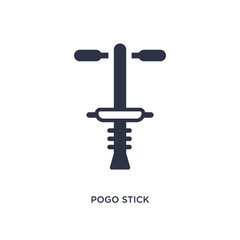 pogo stick icon on white background. Simple element illustration from free time concept.