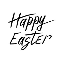 Happy Easter. Hand drawn lettering