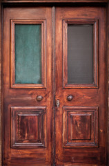Old wooden door