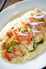 chicken with rice and vegetables