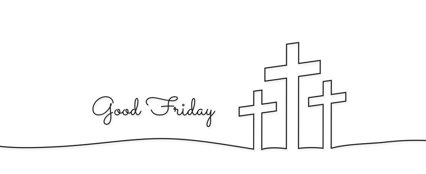 concept of the crucifixion in the form of 3 crosses goodfriday holiday
