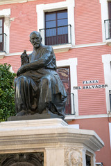 Obraz premium Montanes Statue (1923), Salvador Square, Seville