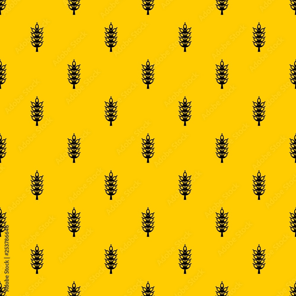 Poster big spike pattern seamless vector repeat geometric yellow for any design