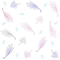 floral abstract pattern template