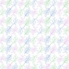 floral abstract pattern template
