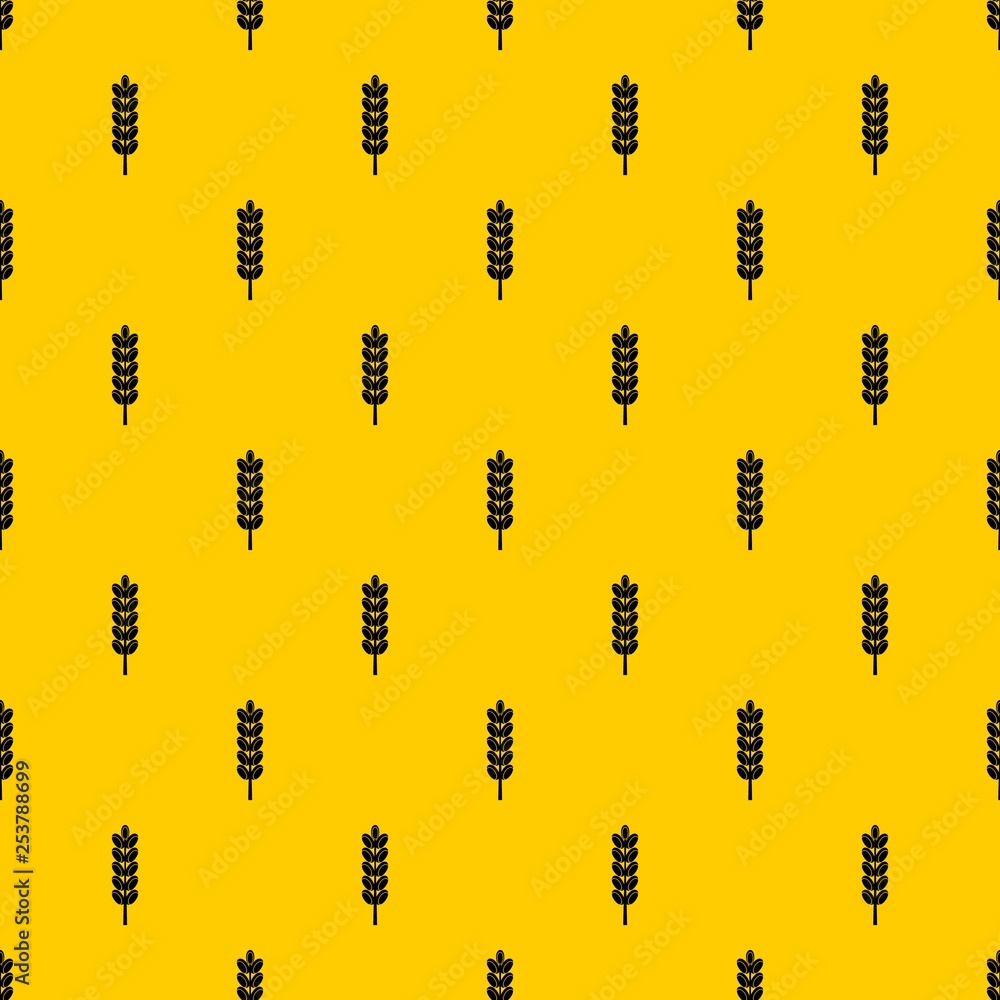 Poster field spike pattern seamless vector repeat geometric yellow for any design