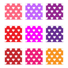 Heart pattern vector icon, love background symbol. Simple, flat design for web or mobile app