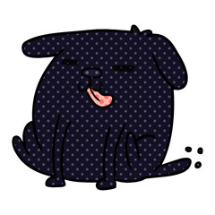 cartoon kawaii of a cute dog