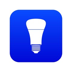 Led bulb icon digital blue for any design isolated on white vector illustration