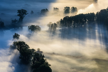 Panorama lungo il fiume Adda