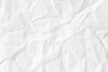 Crumpled white paper texture