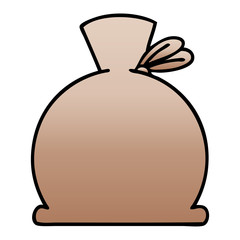 gradient shaded cartoon bag