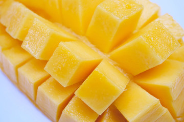 Mango sliced Thai fruit