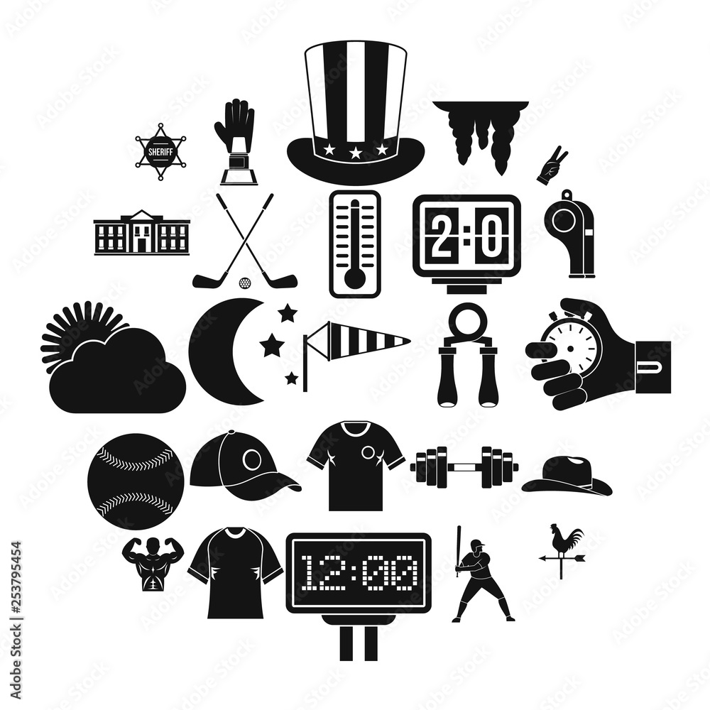 Poster match icons set. simple set of 25 match vector icons for web isolated on white background